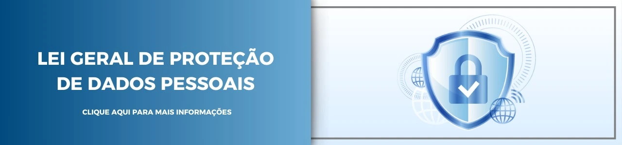 Banner sobre a LGPD